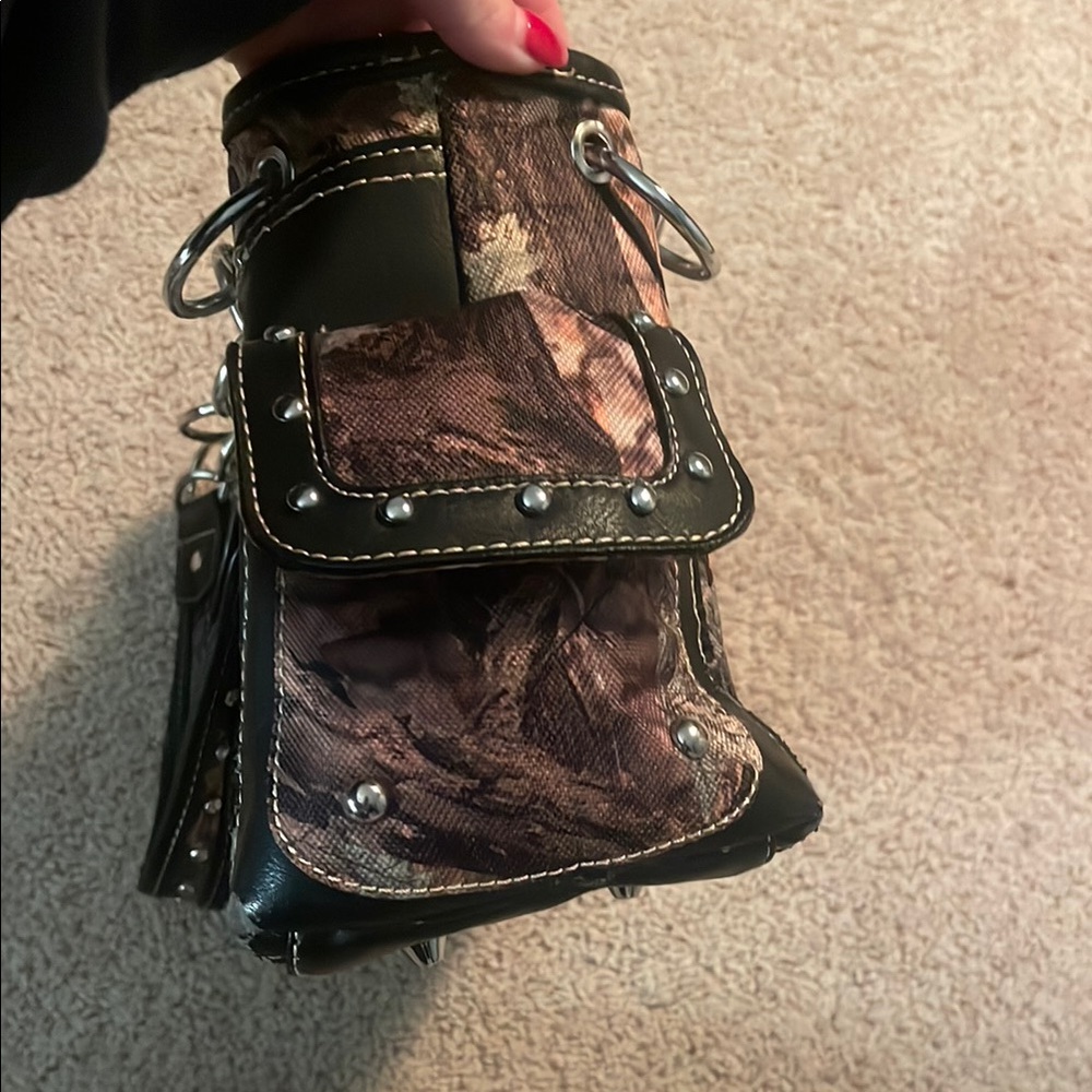 Camouflage Bling Embellished Women's Bag - Picture 6 of 12